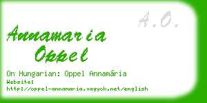 annamaria oppel business card
